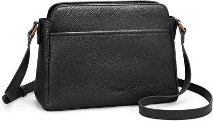 Anti-Theft Crossbody Bag for Women Genuine Leather, Small Cross Body Shoulder Handbags with RFID Card Slots
