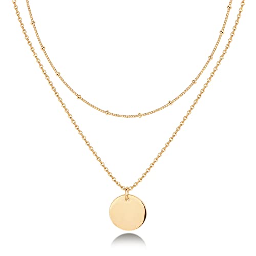 The Coin Pendant — gold plated finish
