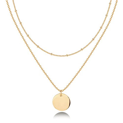The Coin Pendant — gold plated finish