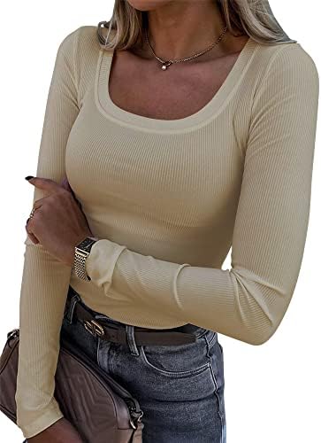 The Second-Skin Knit in beige, front view