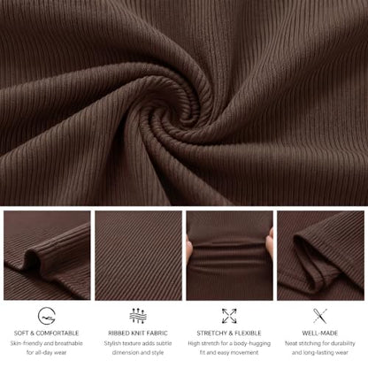 The Cutout Ribbed Midi in brown — side cutout detail
