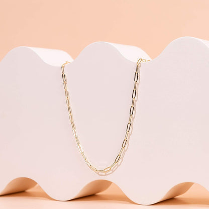 14K Gold Plated Curb Paperclip Box Sphere Bead Snake Herringbone and Figaro Chain Adjustable Necklace