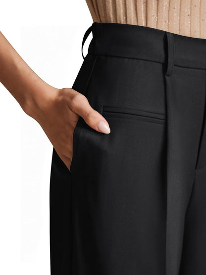Women Wide Leg Dress Pants High Waisted Business Casual Work Trousers 2026 Summer Slacks with Pockets